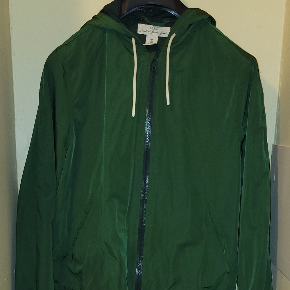 Life's Good Green Rain Jacket Size L Mens